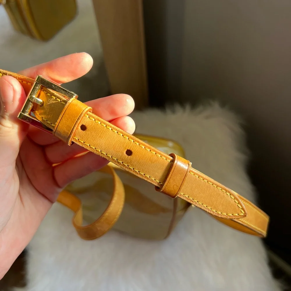 Louis Vuitton Yellow Vernis Leather Crossbody Bag